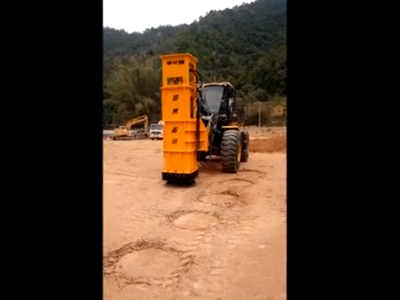 廣東(dōng)河(hé)源液壓夯實機(jī)施工(gōng)視(shì)頻(pín)