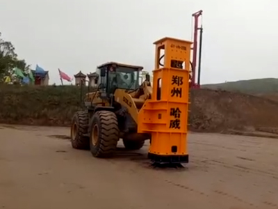 廣西(xī)桂林(lín)液壓夯實機(jī)施工(gōng)視(shì)頻(pín)